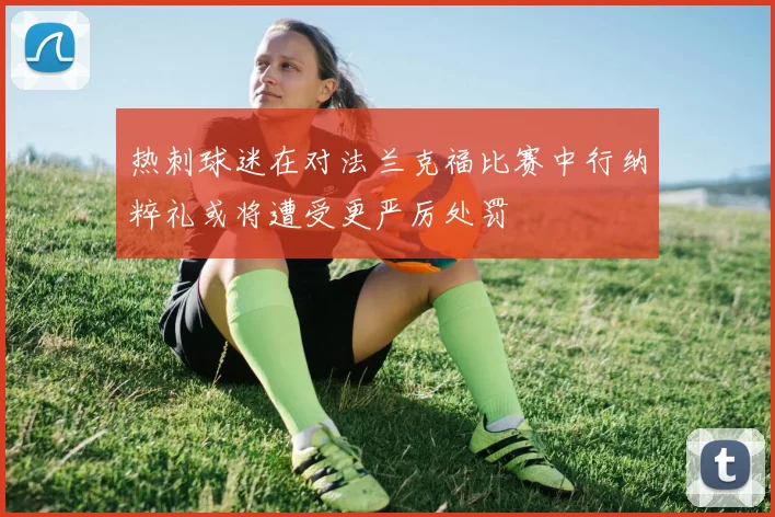 热刺球迷在对法兰克福比赛中行纳粹礼或将遭受更严厉处罚